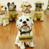 Home Decoration Simulation Dog Statues Sign Resin Ornament
